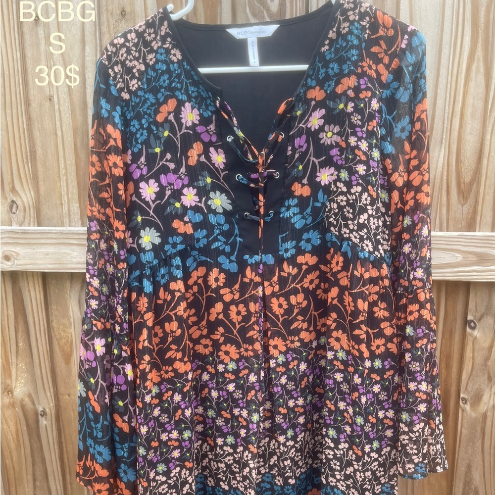 Bcbg fall/winter floral dress